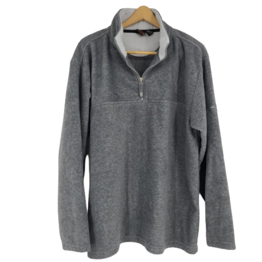 Foot Locker Gray Quarter Zip Fleece XL